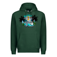 Sports Green beach please Premium Hoodie - CowhideDigitalArt