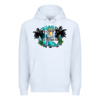 White beach please Premium Hoodie - CowhideDigitalArt