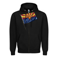 Black arizona flag Zipper Hoodie - BarkalooDesign