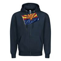 Navy arizona flag Zipper Hoodie - BarkalooDesign