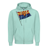Seafoam arizona flag Zipper Hoodie - BarkalooDesign