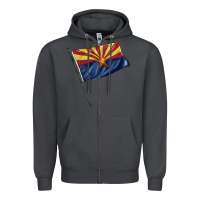 Smoke arizona flag Zipper Hoodie - BarkalooDesign