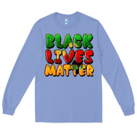 Colony Blue black lives matter Long Sleeve Tee - FaDigitalArtStudio