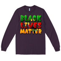Plum black lives matter Long Sleeve Tee - FaDigitalArtStudio
