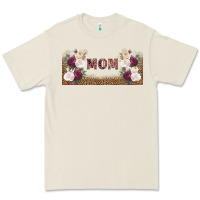 Bone mom burgundy flowers with leopard Premium Tee - TumblerDesignByShophia