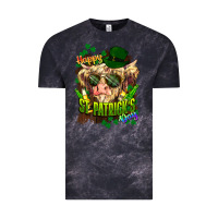 Cloud Black St. Patrick's Day Cow Vintage Tee - HowdyJamesFarm
