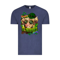 Vintage Denim St. Patrick's Day Cow Vintage Tee - HowdyJamesFarm