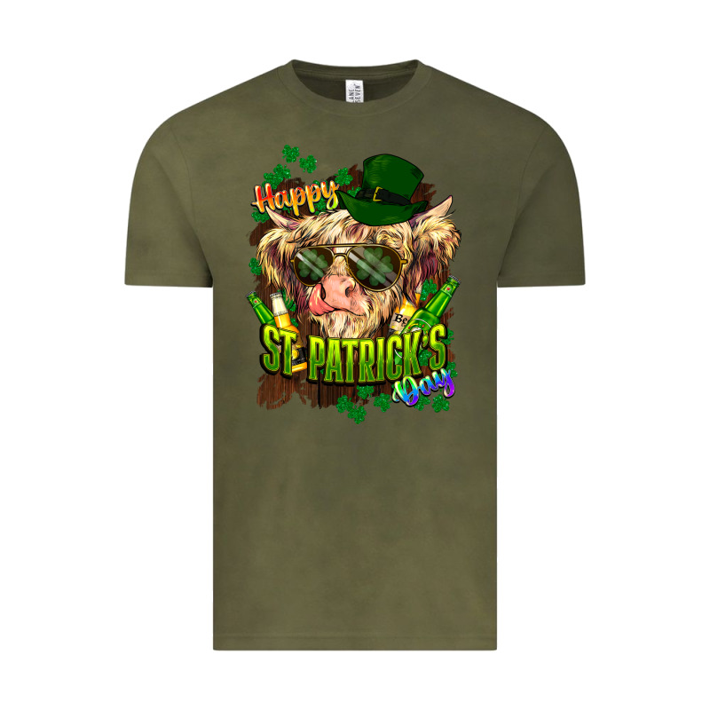 St. Patrick's Day Cow Vintage Tee by HowdyJamesFarm | Teevron