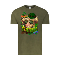 Vintage Olive St. Patrick's Day Cow Vintage Tee - HowdyJamesFarm