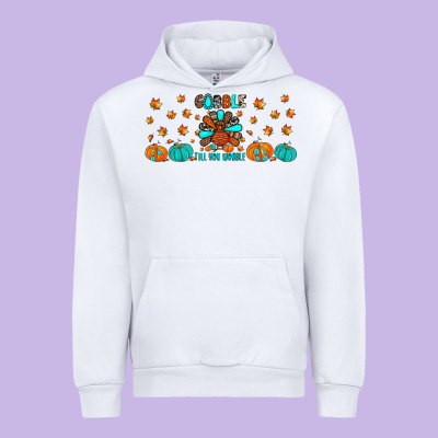 Gobble Till You Wobble Urban Hoodie Designed By Jahusdesignshop