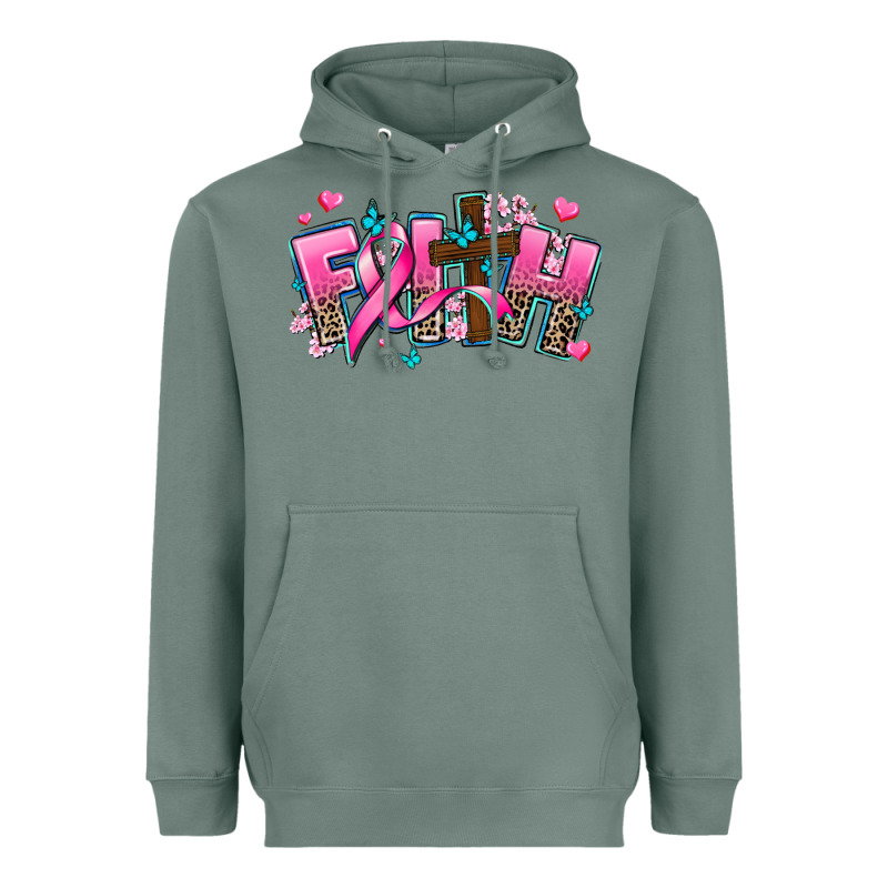 Cancer Faith Cross Heavyweight Hoodie by AdoDesignShop | Teevron