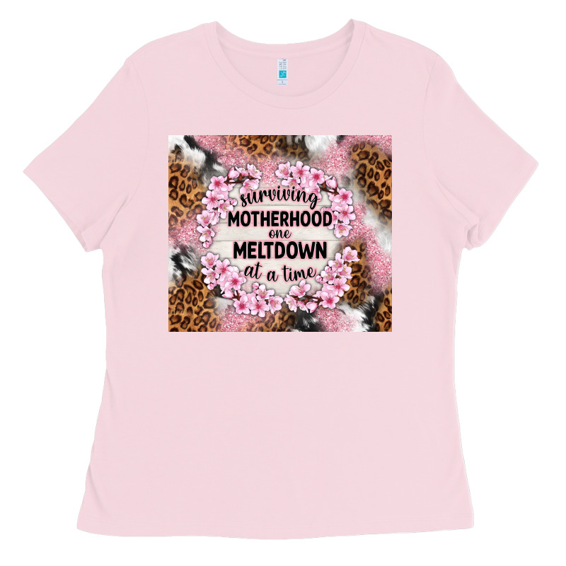 Surviving Motherhood One Meltdown At The Time Ladies Tee by TumblerDesignByShophia | Teevron