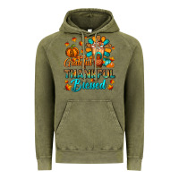 Vintage Olive Grateful Thankful Blessed Thanksgiving Cold Drink Vintage Hoodie - FaDigitalArtStudio