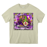 Mossy Mardi Gras gnome on the truck Heavy Core Tee - NancyCooperArtShop