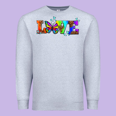 Pride Love Butterflies Premium Sweatshirt Designed By Adodesignshop
