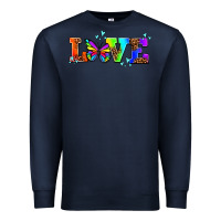 Navy pride love butterflies Premium Sweatshirt - AdoDesignShop