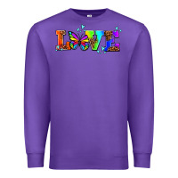 Purple pride love butterflies Premium Sweatshirt - AdoDesignShop