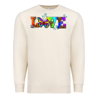 Sandshell pride love butterflies Premium Sweatshirt - AdoDesignShop
