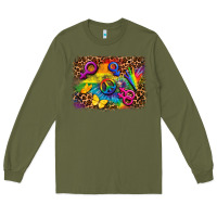 Army Green lgbtq background Long Sleeve Tee - FaDigitalArtStudio