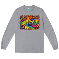 Heather Grey lgbtq background Long Sleeve Tee - FaDigitalArtStudio