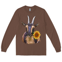 Chestnut dark goat Long Sleeve Tee - RanaPortraitStore
