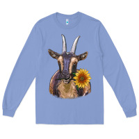 Colony Blue dark goat Long Sleeve Tee - RanaPortraitStore