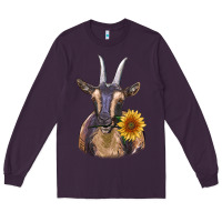 Plum dark goat Long Sleeve Tee - RanaPortraitStore
