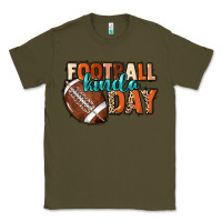 Army Green Football kinda day Classic Tee - HowdyJamesFarm