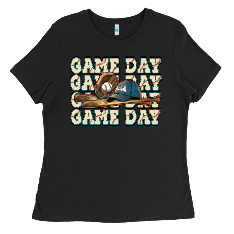 Game Day Baseball Ladies Tee by HowdyJamesFarm | Teevron