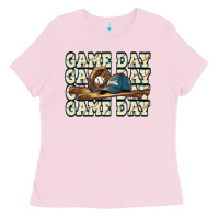 Bubblegum Pink game day baseball Ladies Tee - HowdyJamesFarm