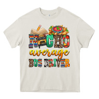Cream Nacho Average Bus Driver Heavy Core Tee - texasbilliewilder