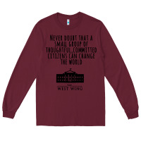 Burgundy West Wing My Favorite People Long Sleeve Tee - maiPhamDesign