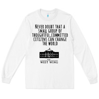 White West Wing My Favorite People Long Sleeve Tee - maiPhamDesign