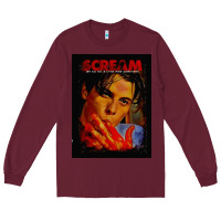 Burgundy Billy Loomis Horror Art Gifts Long Sleeve Tee - maiPhamDesign
