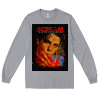 Heather Grey Billy Loomis Horror Art Gifts Long Sleeve Tee - maiPhamDesign