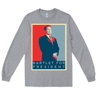 Heather Grey Bartlet For President Lover Gift Long Sleeve Tee - maiPhamDesign