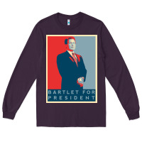 Plum Bartlet For President Lover Gift Long Sleeve Tee - maiPhamDesign