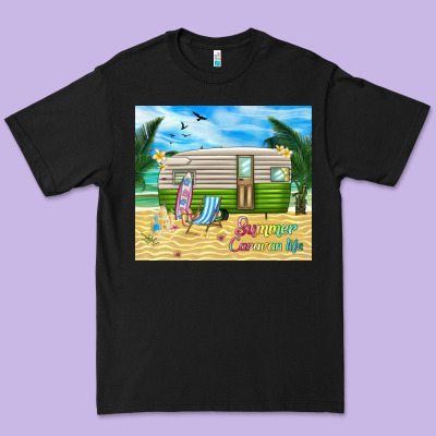 Summer Caravan Life Premium Tee Designed By Tumblerdesignbyshophia