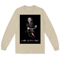 Mushroom Saw I Want To Play A Game Picture Long Sleeve Tee - maiPhamDesign