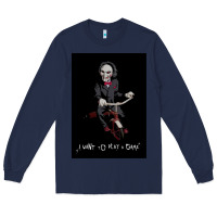 Navy Saw I Want To Play A Game Picture Long Sleeve Tee - maiPhamDesign