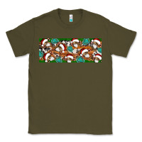 Army Green Santa skeleton christmas Classic Tee - Artiststas