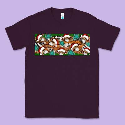 Santa Skeleton Christmas Classic Tee Designed By Artiststas