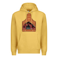 Antique Gold Barn Earning Premium Hoodie - CowhideDigitalArt