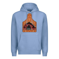 Colony Blue Barn Earning Premium Hoodie - CowhideDigitalArt