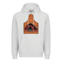 Dove Grey Barn Earning Premium Hoodie - CowhideDigitalArt