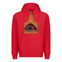 Red Barn Earning Premium Hoodie - CowhideDigitalArt