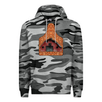 Slate Camo Barn Earning Premium Hoodie - CowhideDigitalArt