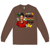 Chestnut Juneteenth black Nurse magic Long Sleeve Tee - FaDigitalArtStudio