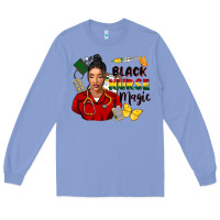 Colony Blue Juneteenth black Nurse magic Long Sleeve Tee - FaDigitalArtStudio