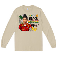 Mushroom Juneteenth black Nurse magic Long Sleeve Tee - FaDigitalArtStudio